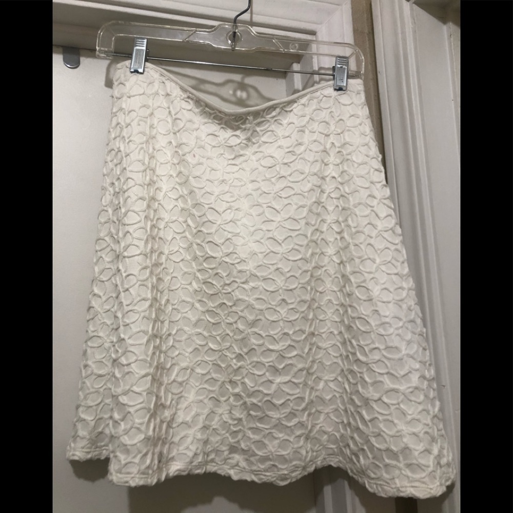 Max Edition White Mini Aline skirt